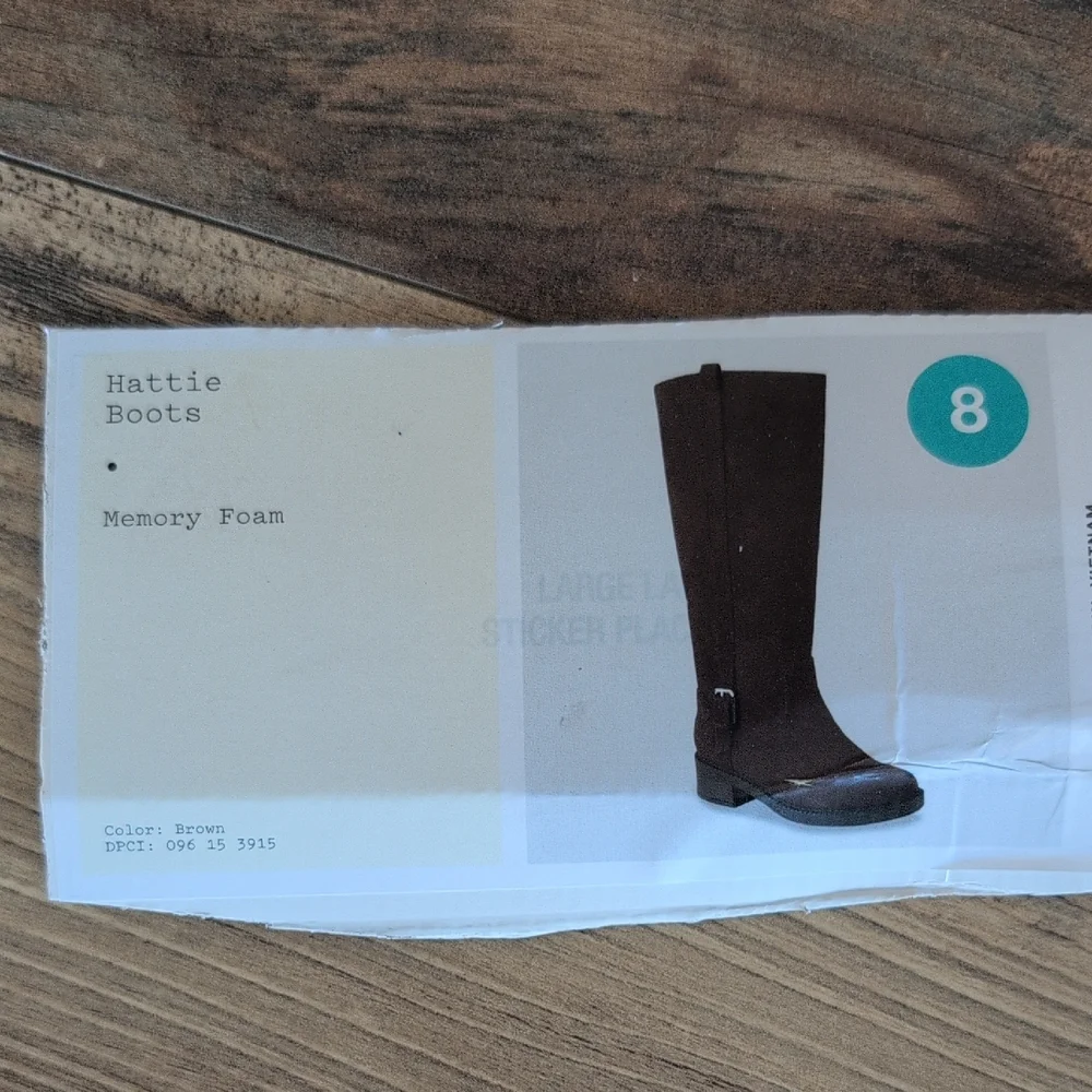 A New Day Hattie Dark Brown Over the Knee Heeled Boots 8 M195
